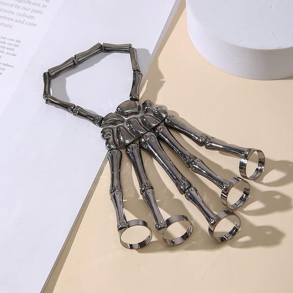 Skull Skeleton Hand Bracelet