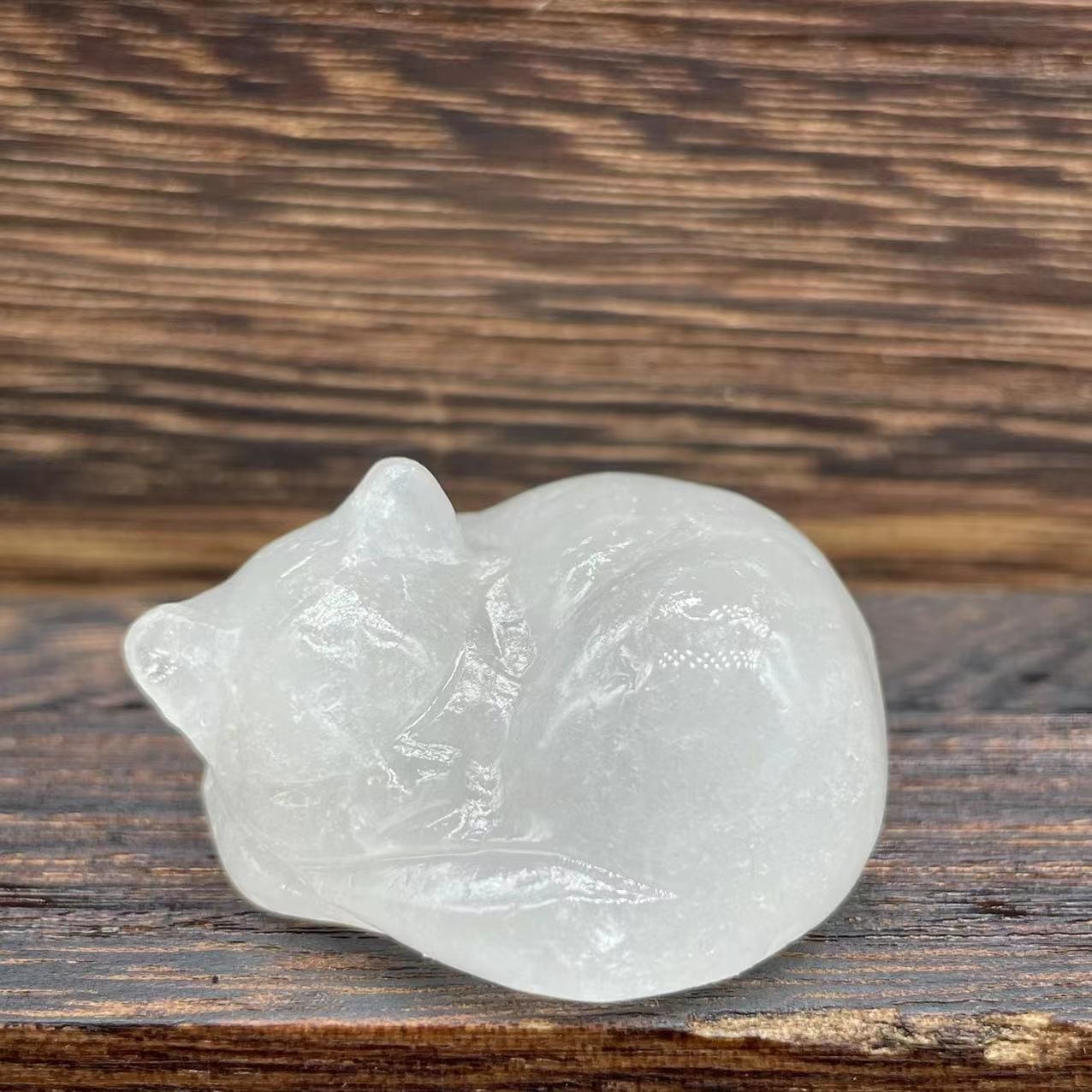 🐱Natural Quartz Crystal Sleeping Cat Decoration