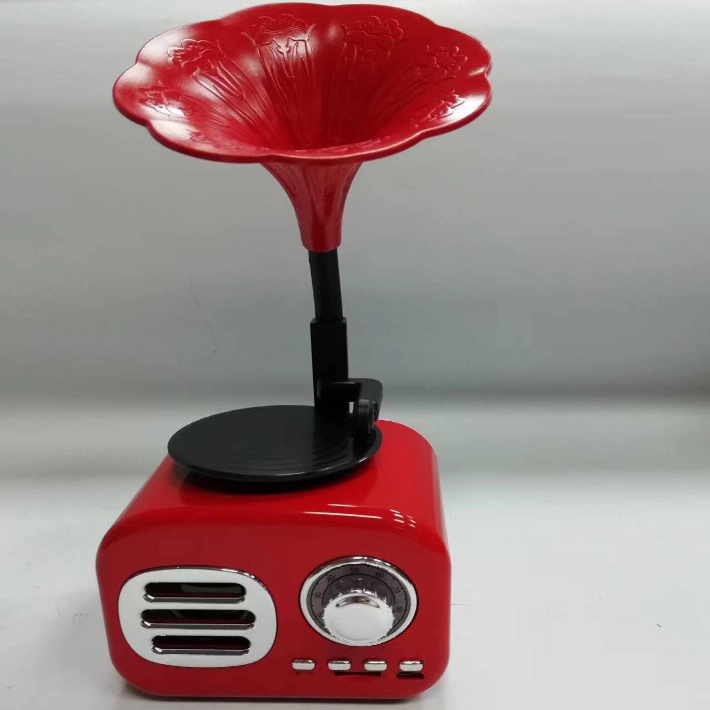 🎵Retro Wooden Phonograph Bluetooth Speaker