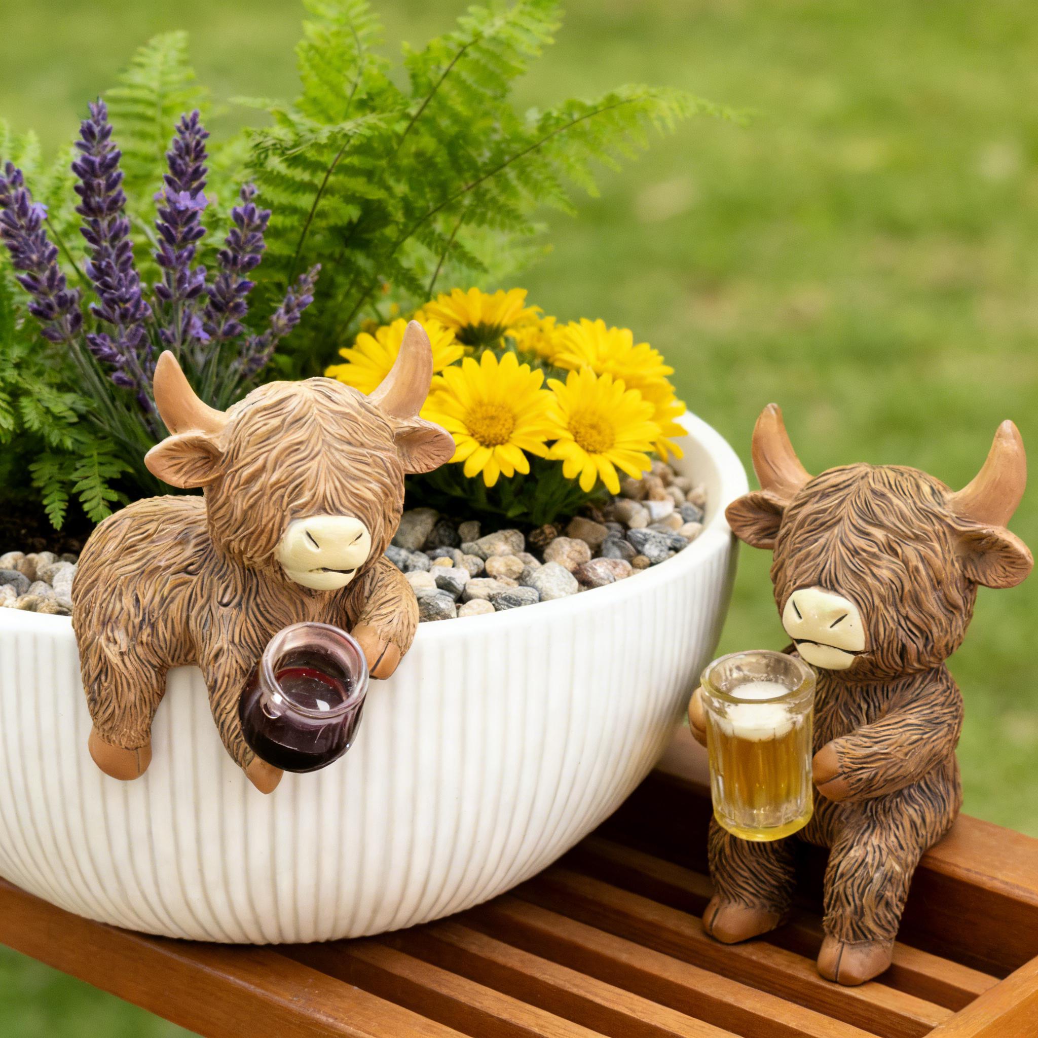 🐂✨Highland Cow Garden Decor