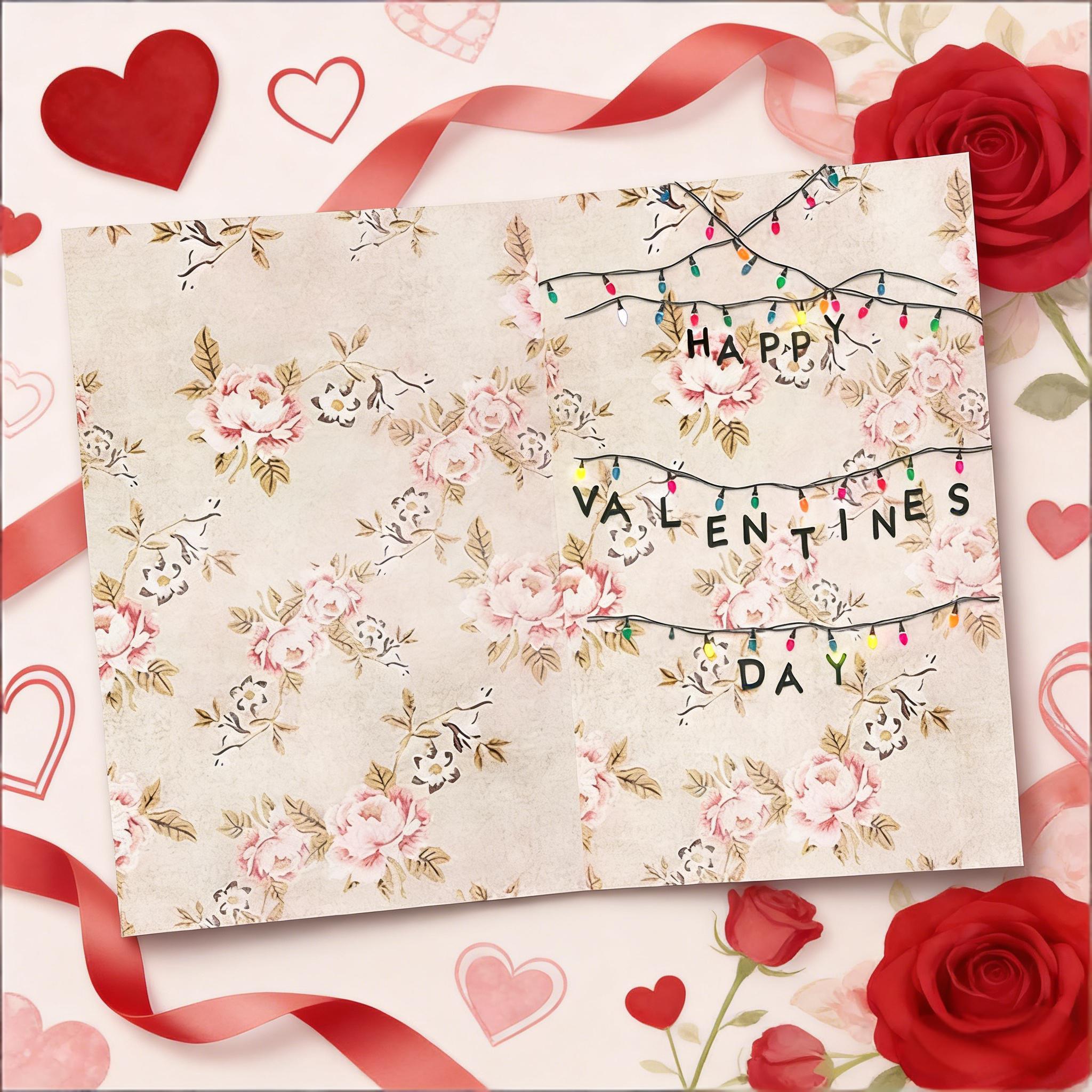 Upside Down Valentine’s Day Card