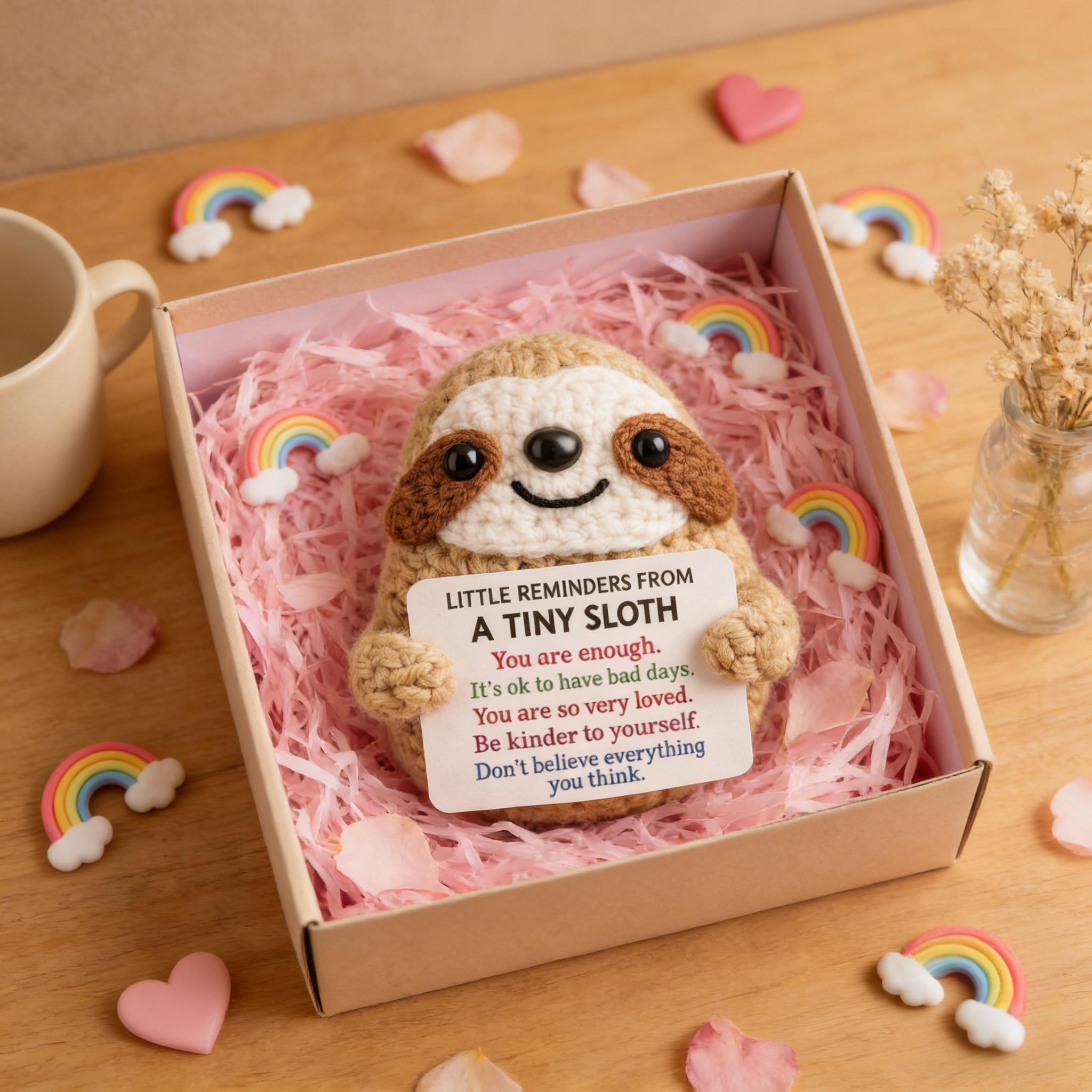 Positive Affirmation Tiny Sloth