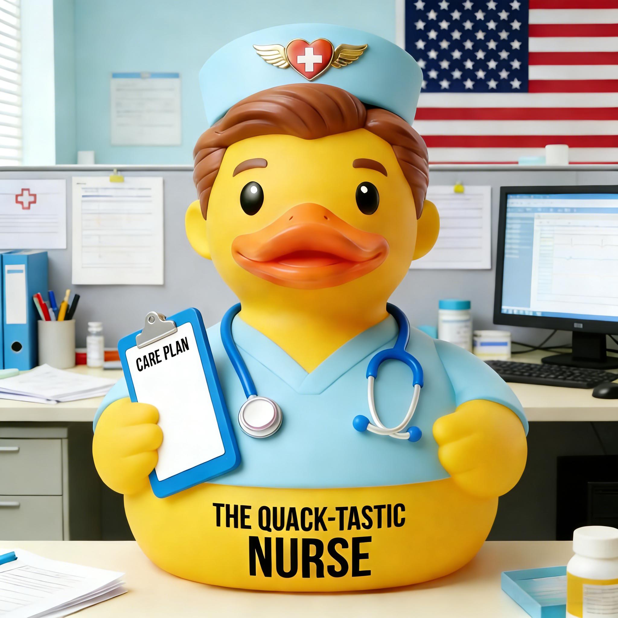👩‍⚕️The Quack-tastic Nurse Duck