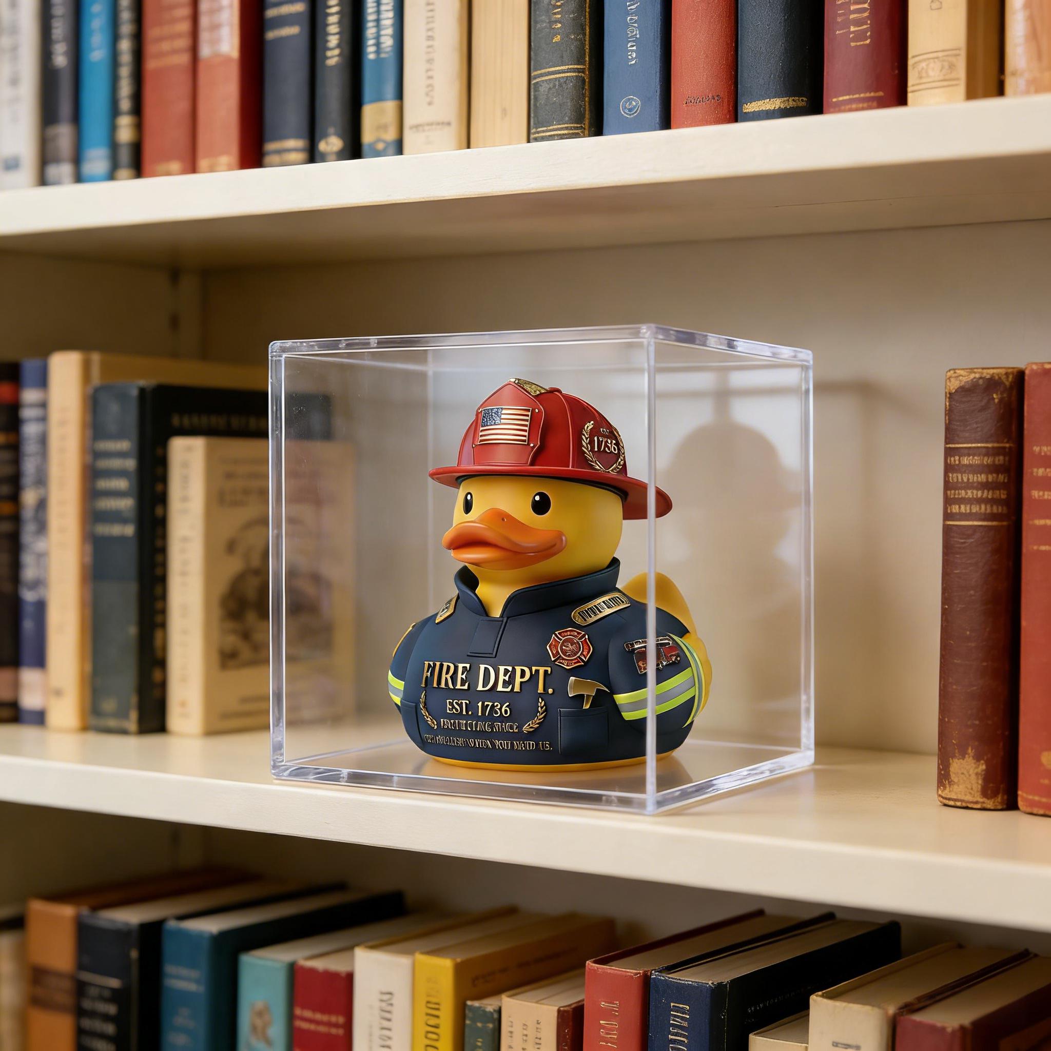 The 1736 Heritage Series Commemorative Firefighter Duck Figurine