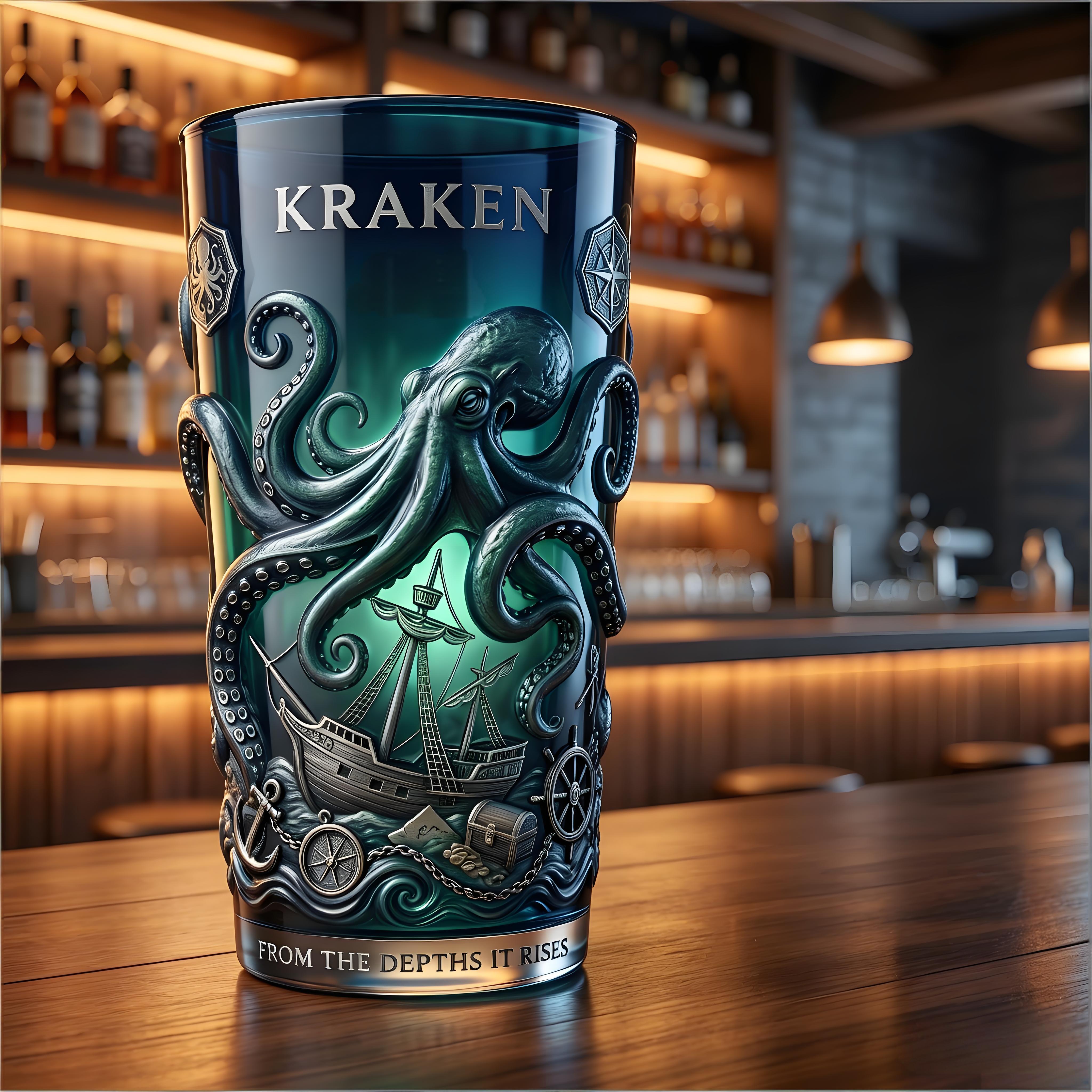 ⚓😮Kraken Collector's Glass