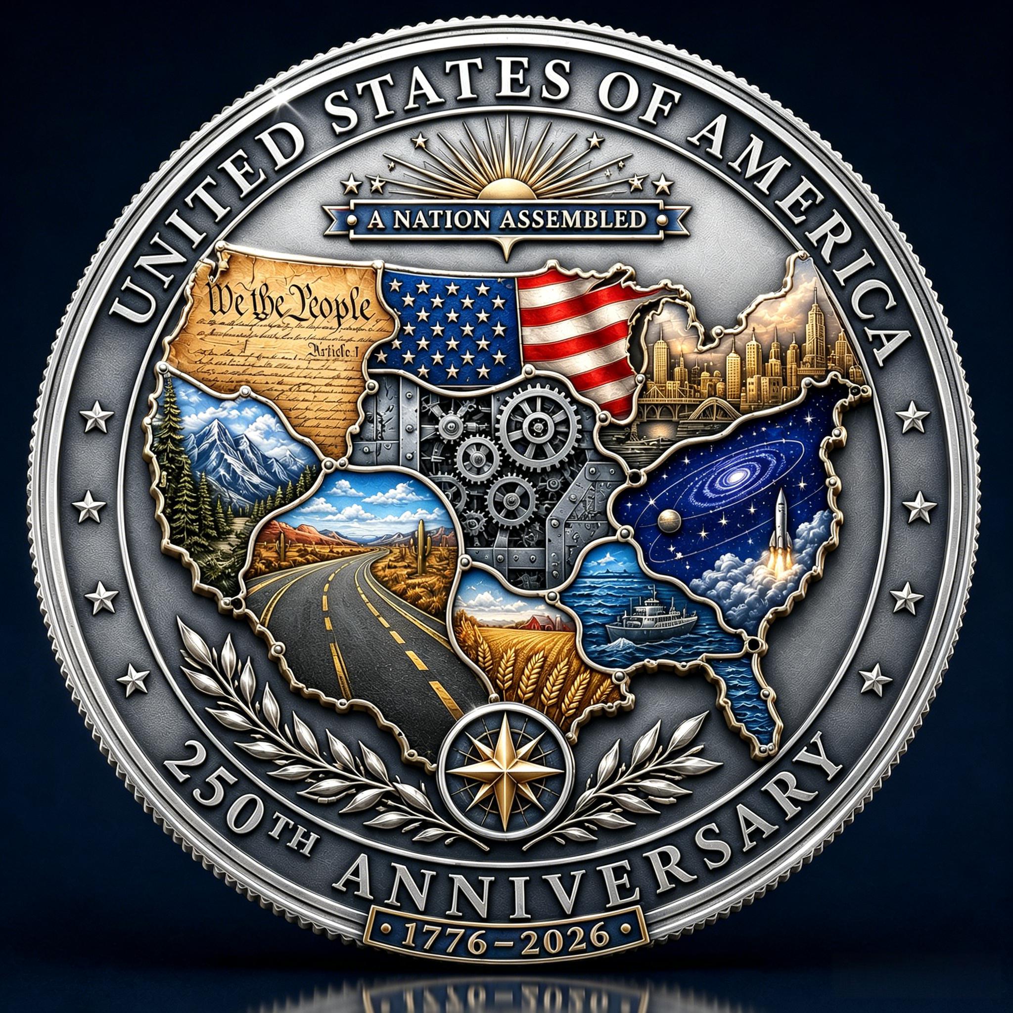 America 250th Anniversary “A Nation Assembled” Commemorative Coin