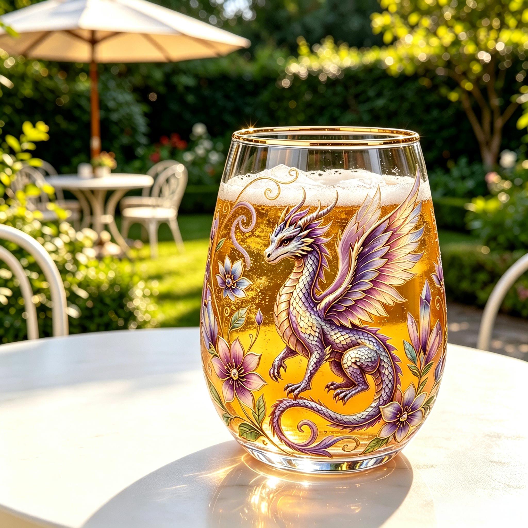 🧚‍♀️🐉Faerie Dragon Glass Cup