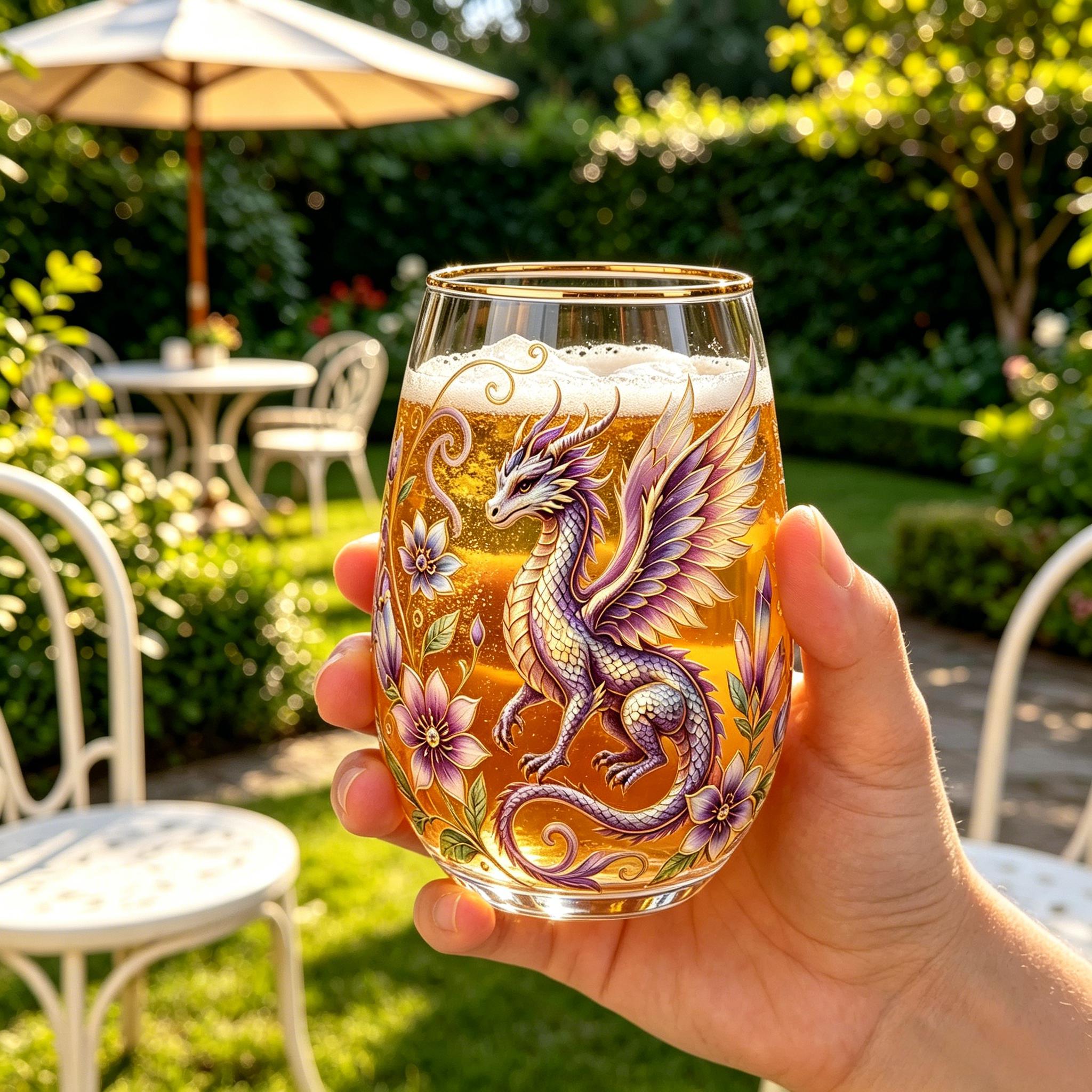 🧚‍♀️🐉Faerie Dragon Glass Cup