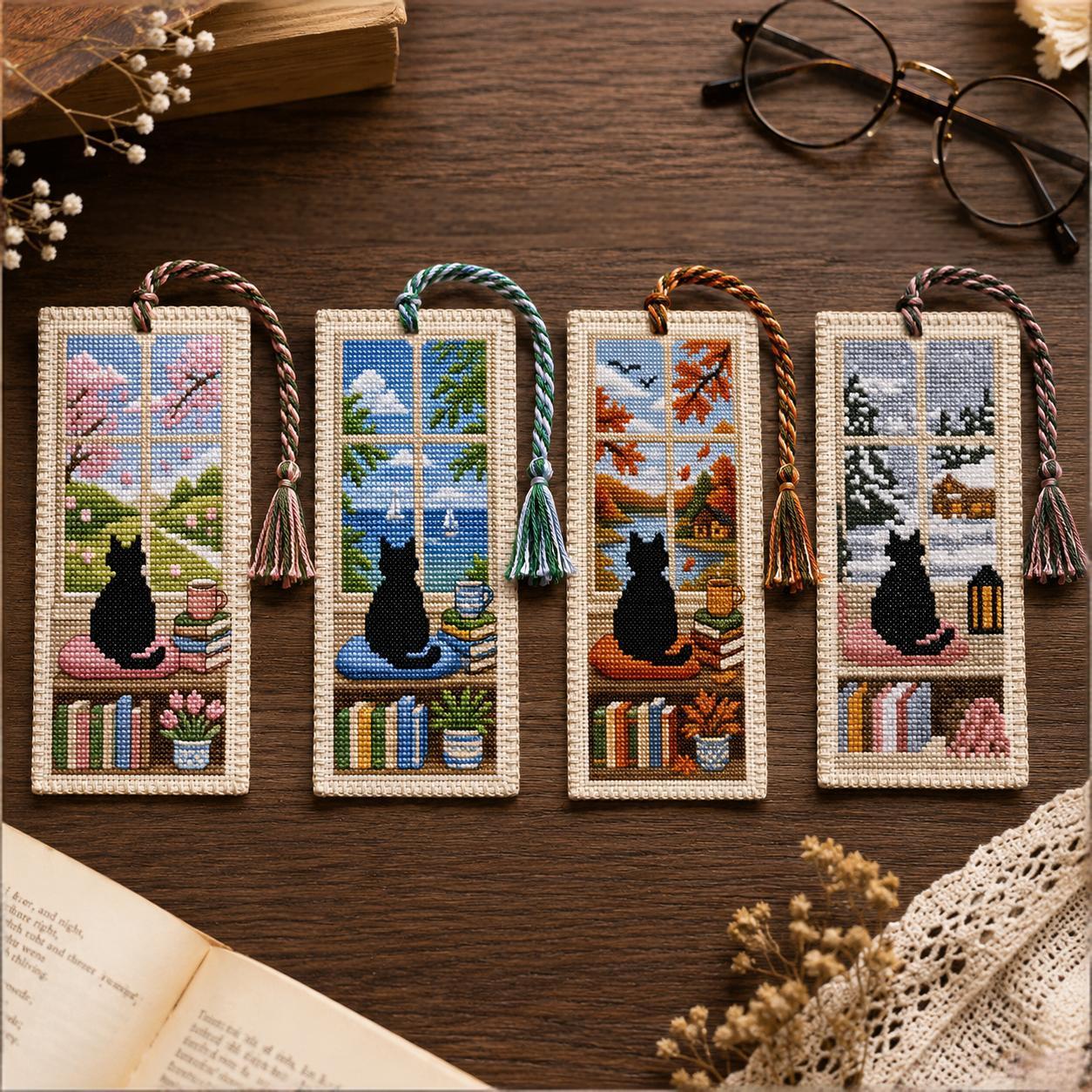 🐈Handmade Black Cat Bookmark