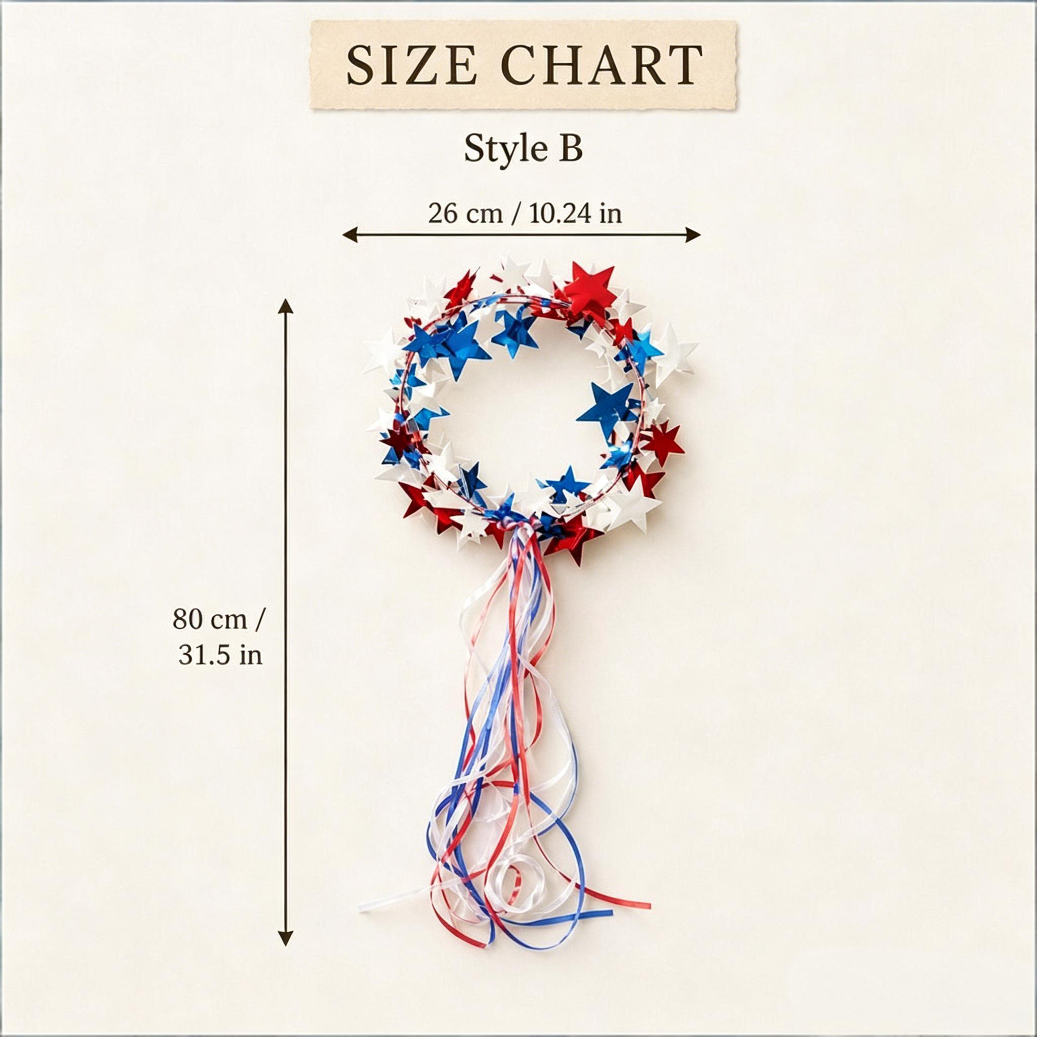 Sparkling Americana Star Crown with Flowing Ribbons 🇺🇸✨ | Patriotic Hair Accessory