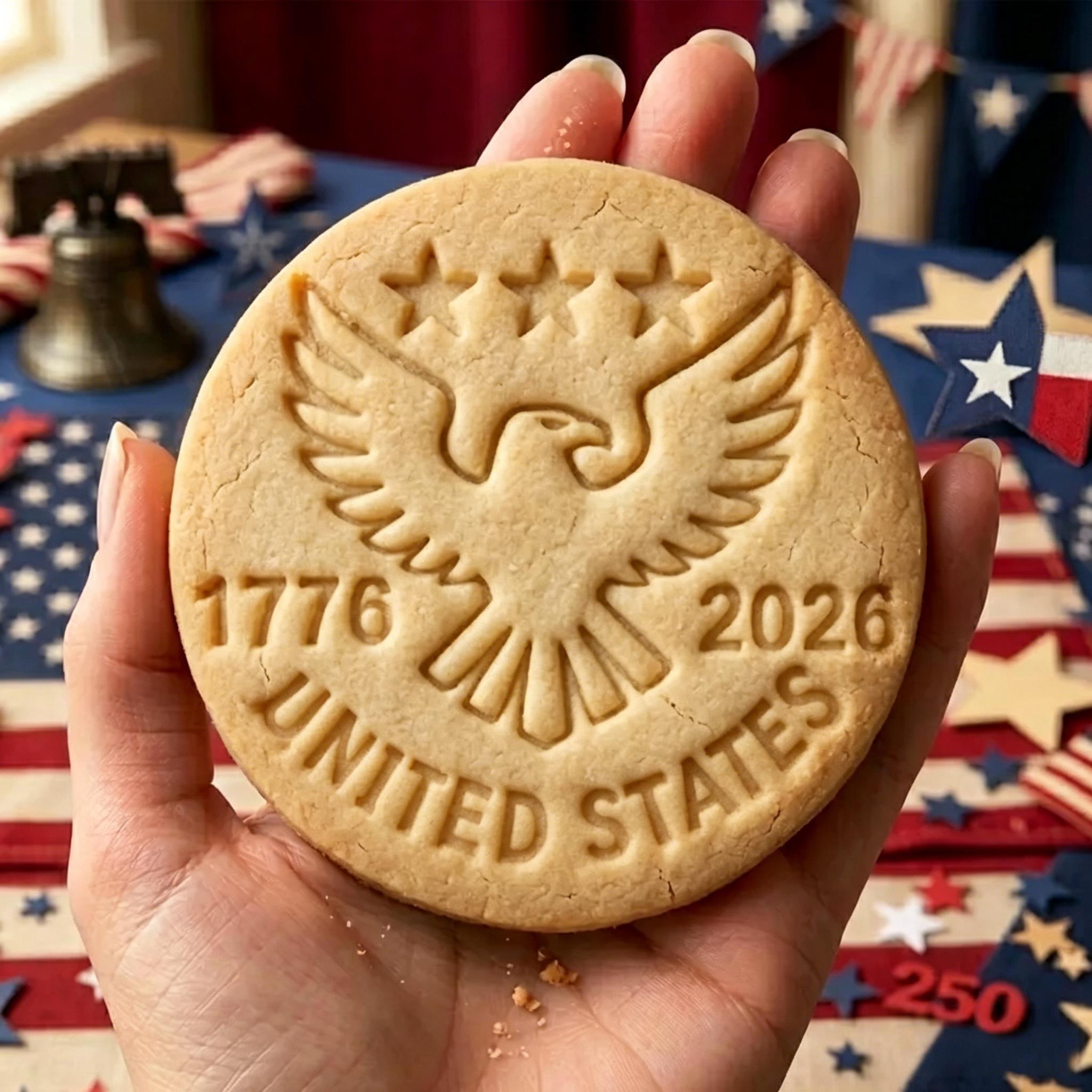 USA 250th Anniversary Cookie Stamp