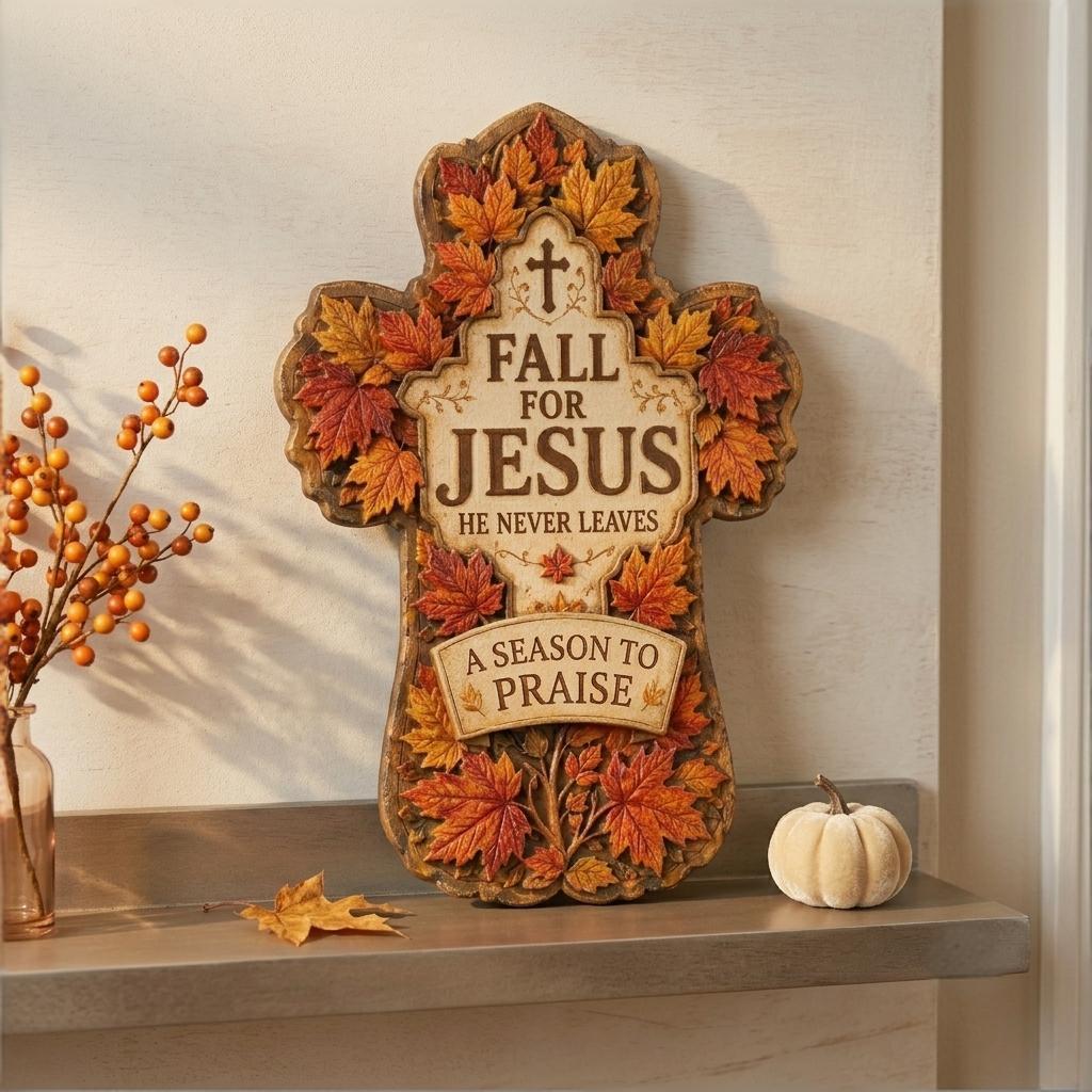 🍂✝️ Fall for Jesus Cross
