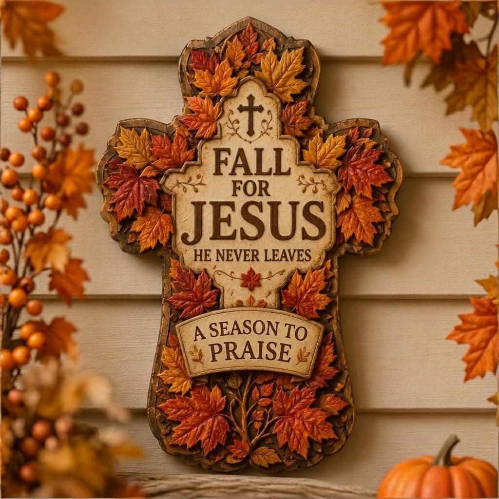🍂✝️ Fall for Jesus Cross