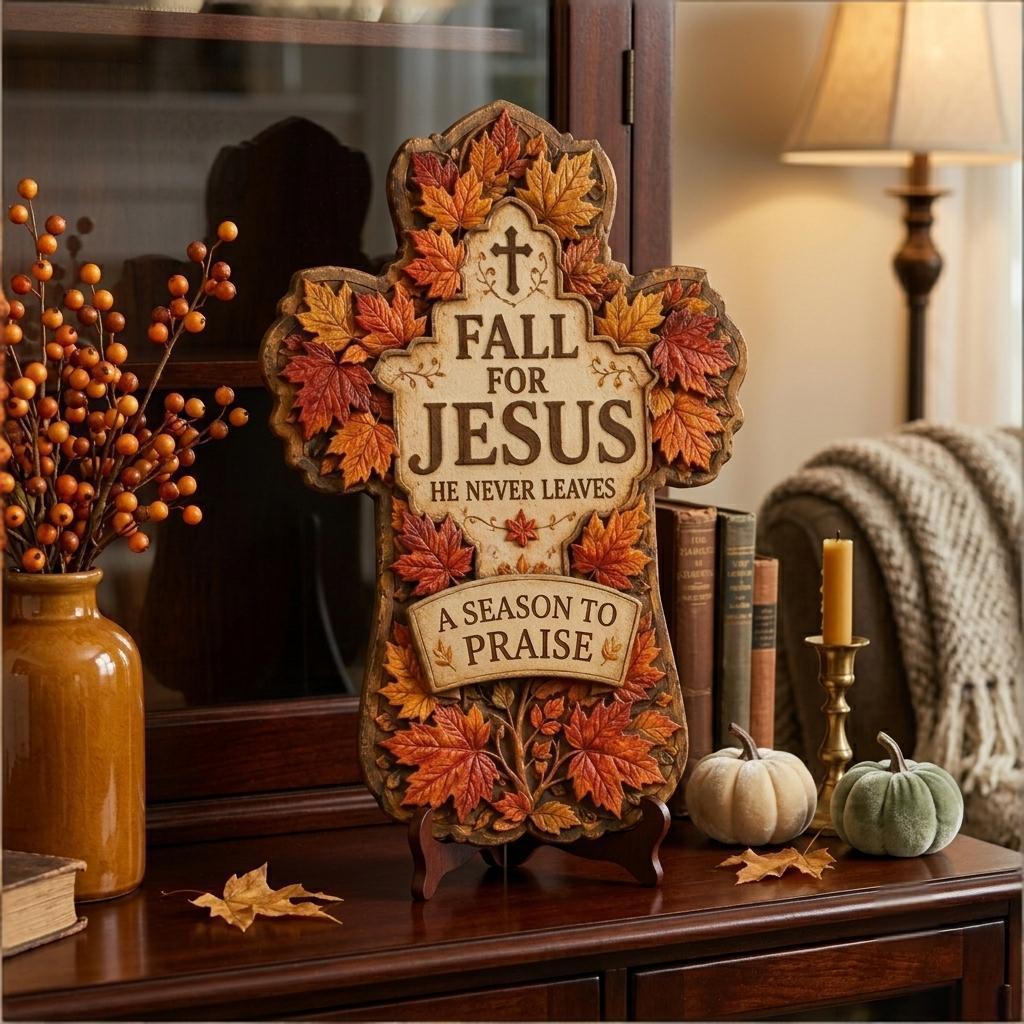 🍂✝️ Fall for Jesus Cross