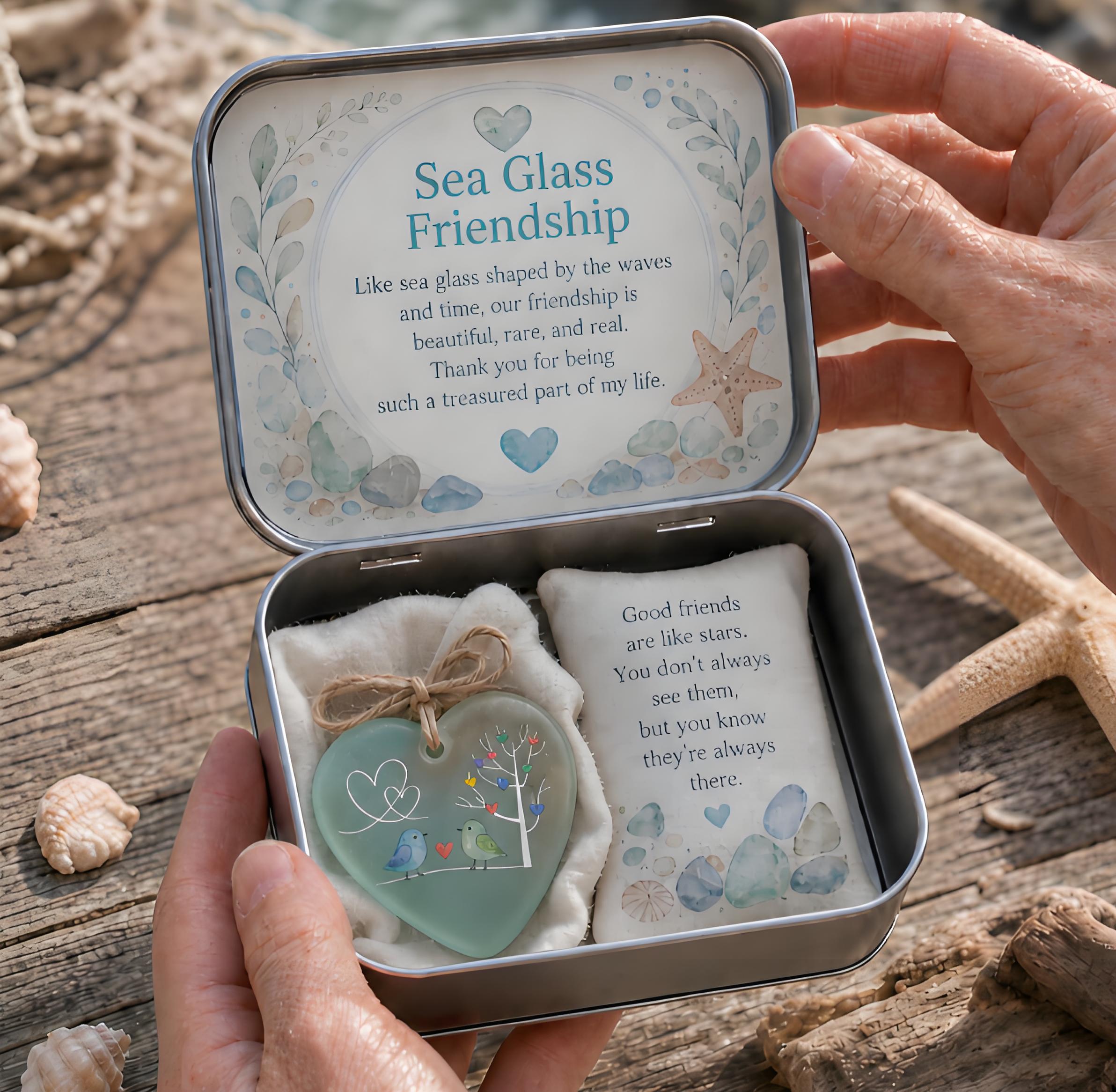 💙🌊 Sea Glass Friendship Keepsake – A Gift as Timeless as True Friendship