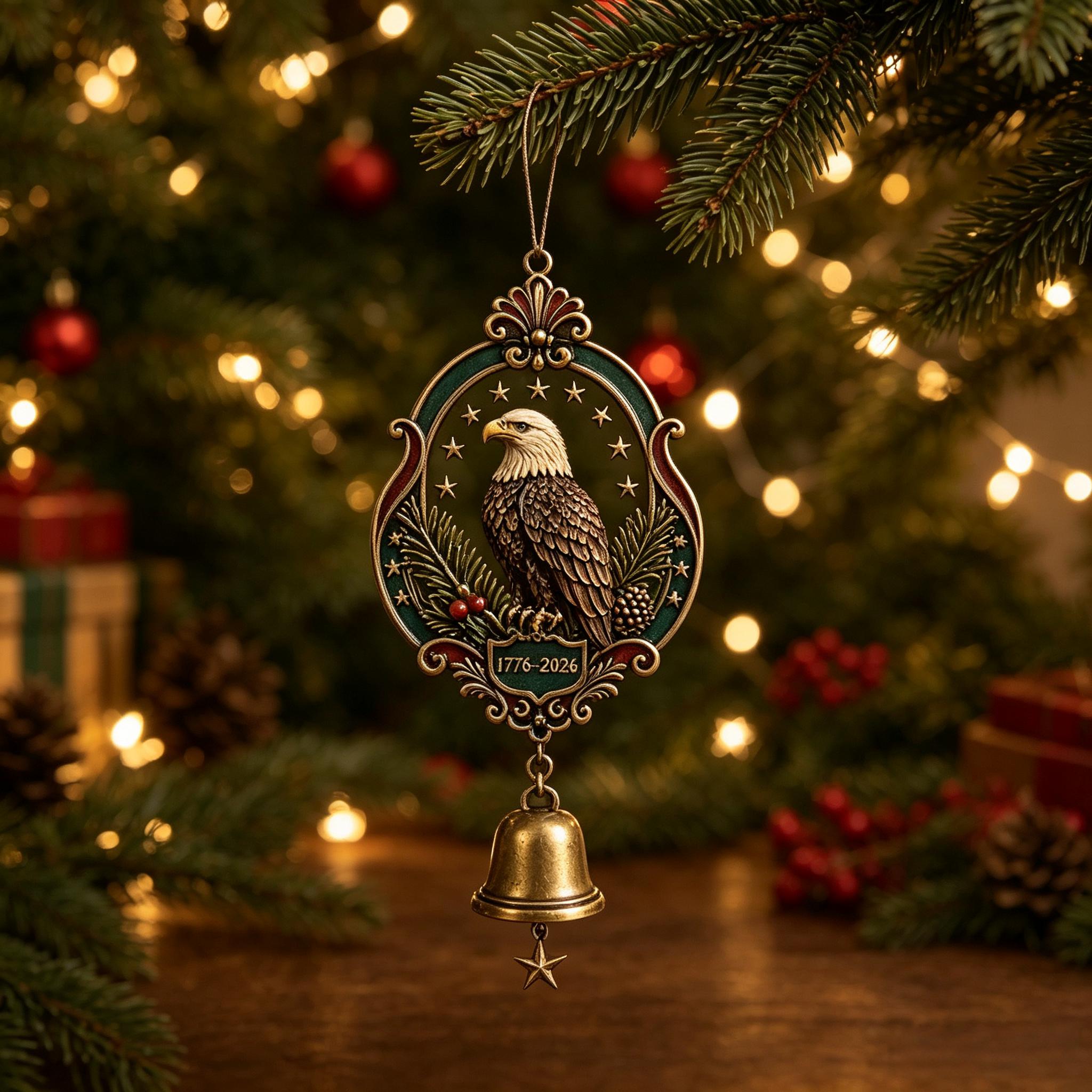 🔔🇺🇸 250th Christmas Anniversary Commemorative Bell Ornaments Collection