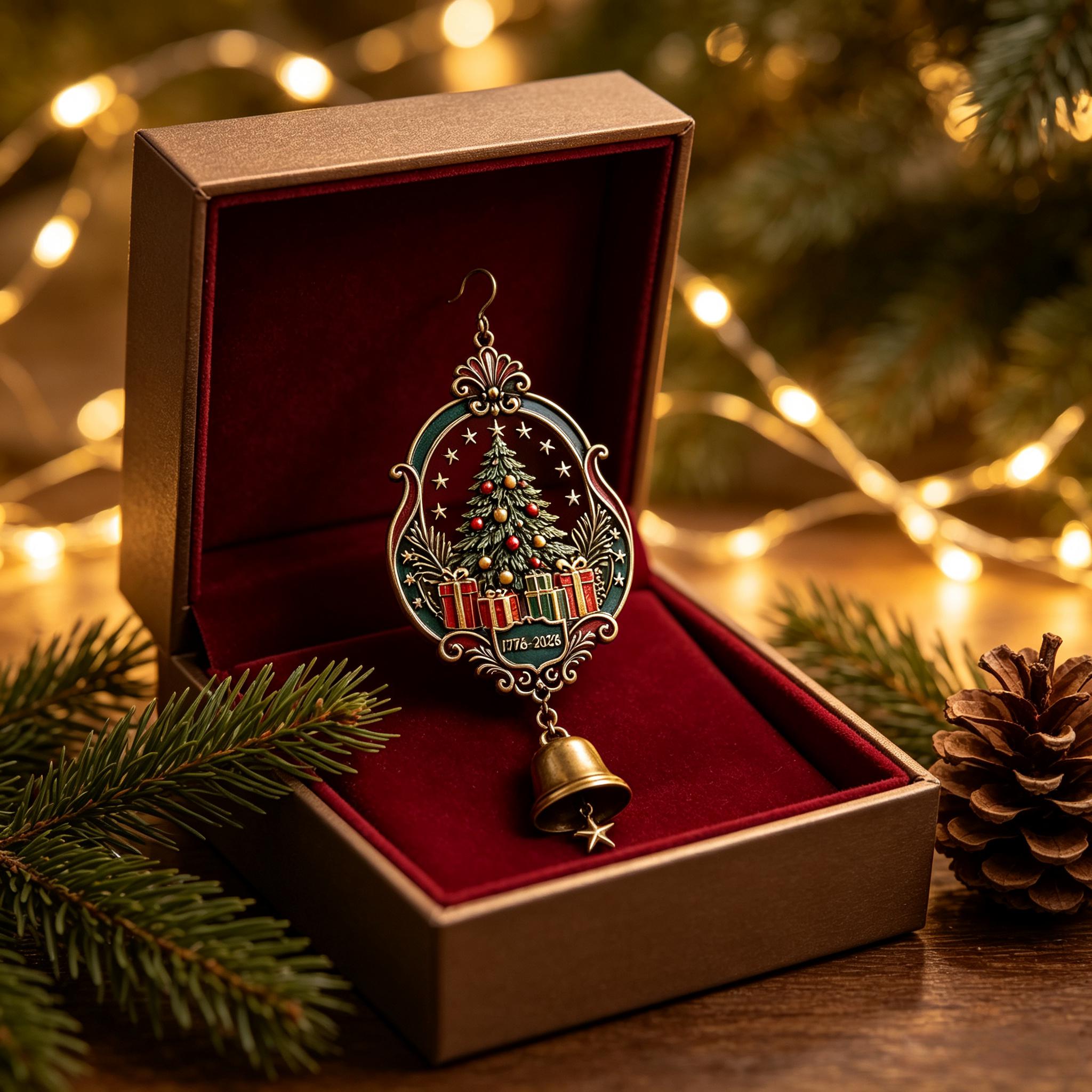 🔔🇺🇸 250th Christmas Anniversary Commemorative Bell Ornaments Collection
