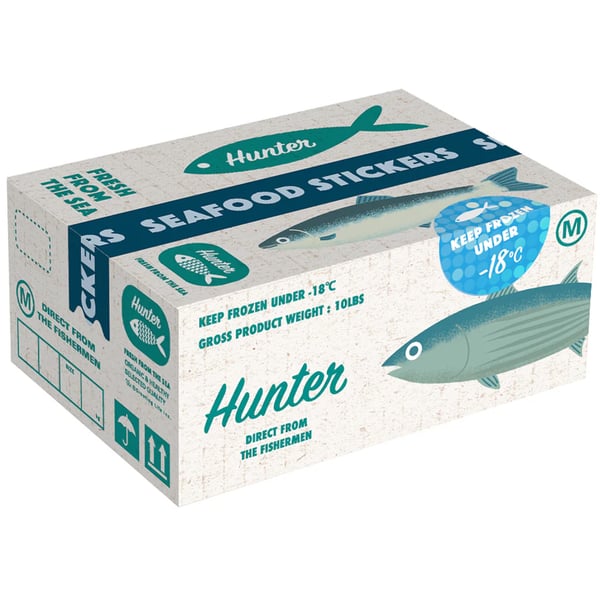 Miniature Shipping Box Flake Sticker Set