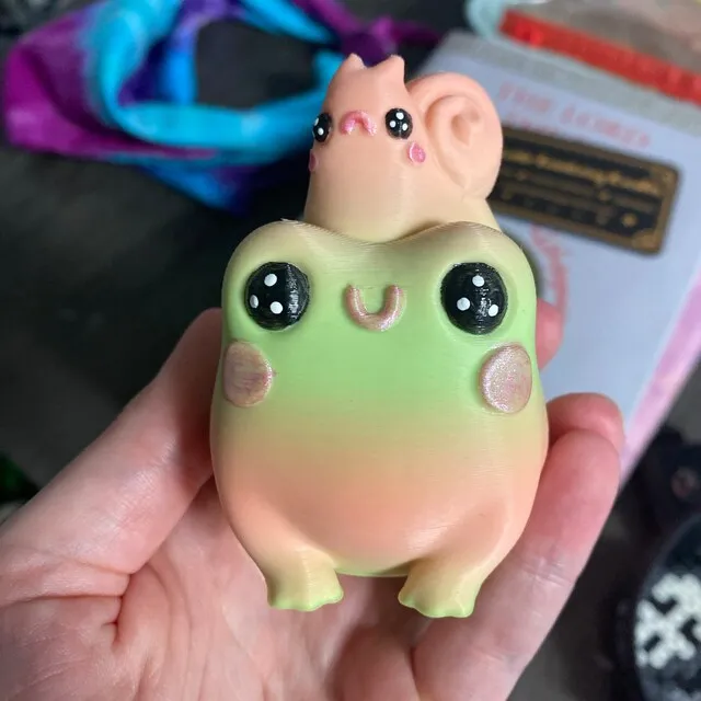 🐸3D Print Cute Butt Frog Set (3 PCS)