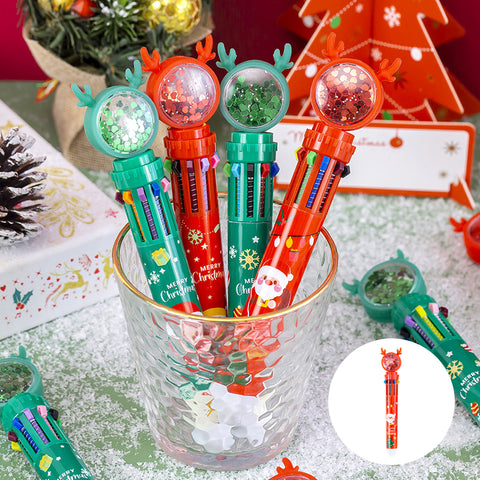 Cute Christmas Glitter Pen Set