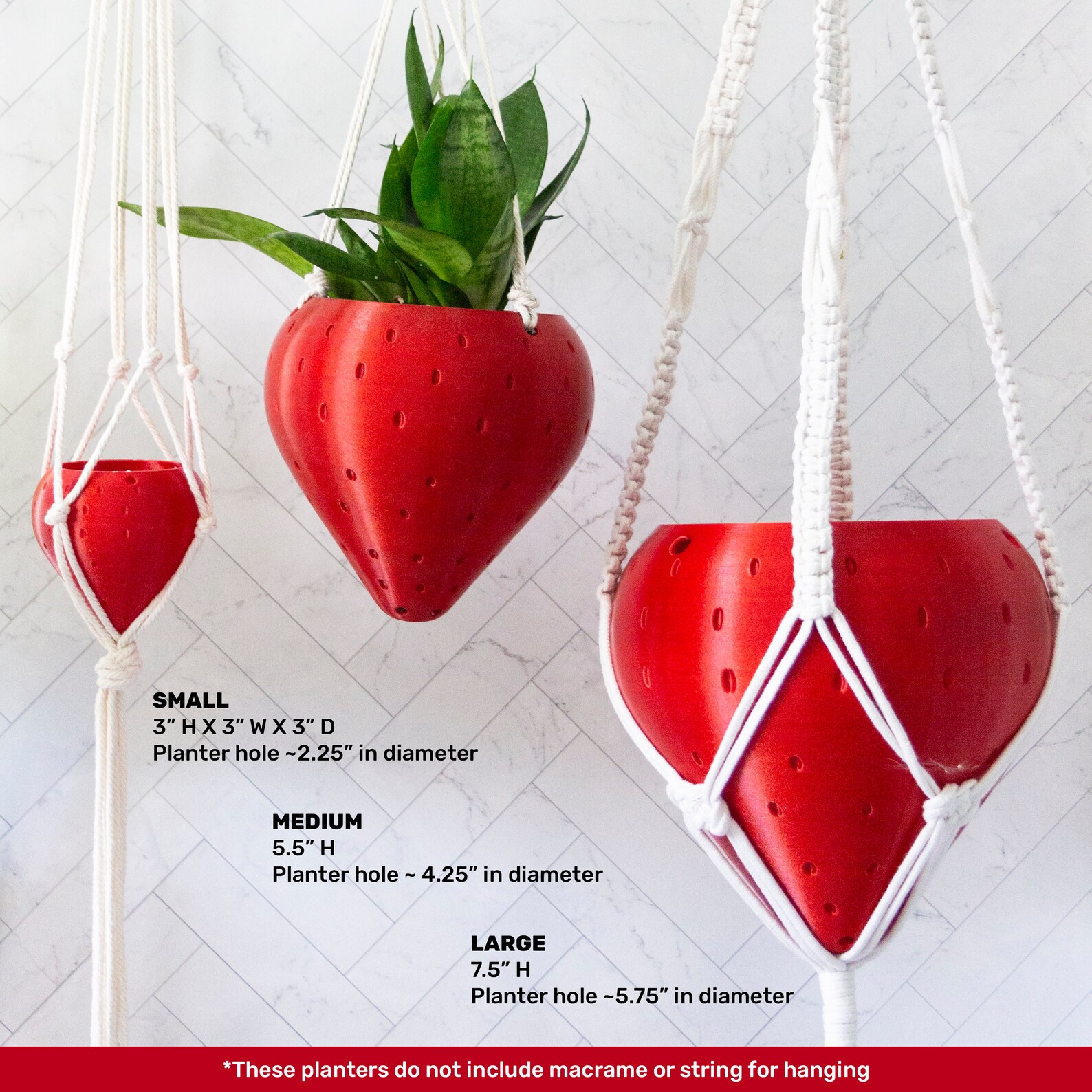 🌱Charming Strawberry Hanging Planter Pot🌱