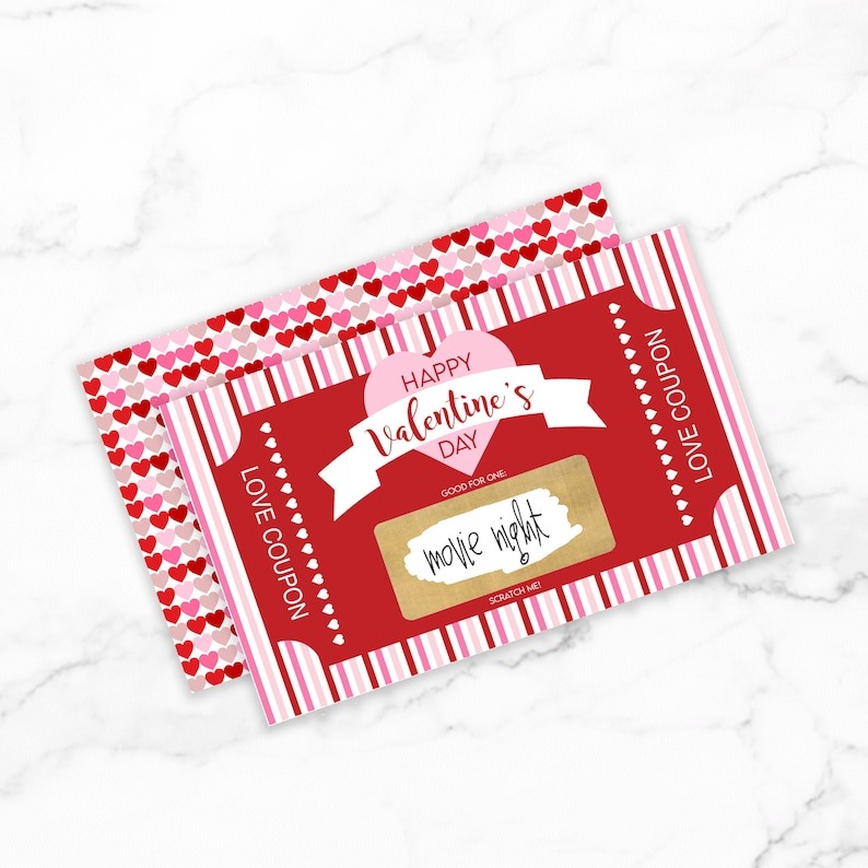 Valentine's Scratch Off Advent - 14 things