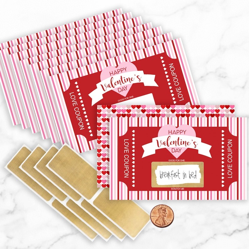 Valentine's Scratch Off Advent - 14 things