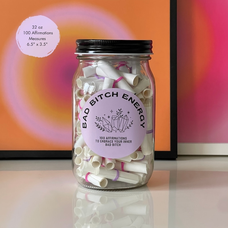 Bad Bitch Energy Affirmation Jar