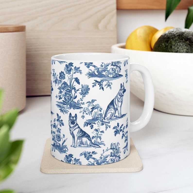 🐕☕Hand-Painted Dog-Themed Ceramic Coffee Mug