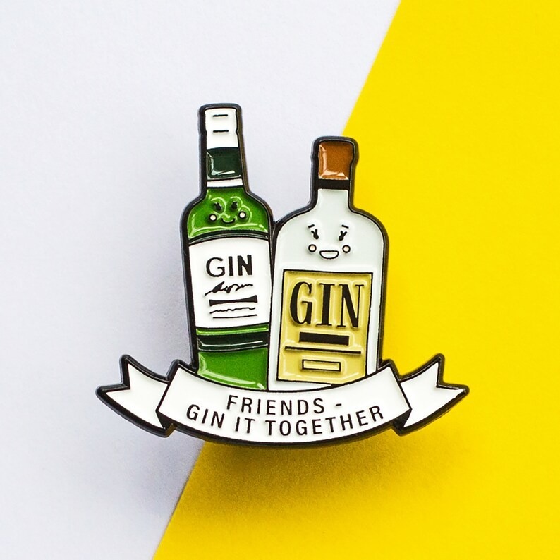 🎄Christmas Promotion🎄-friendship brooch-Vodka Gin and Coffee
