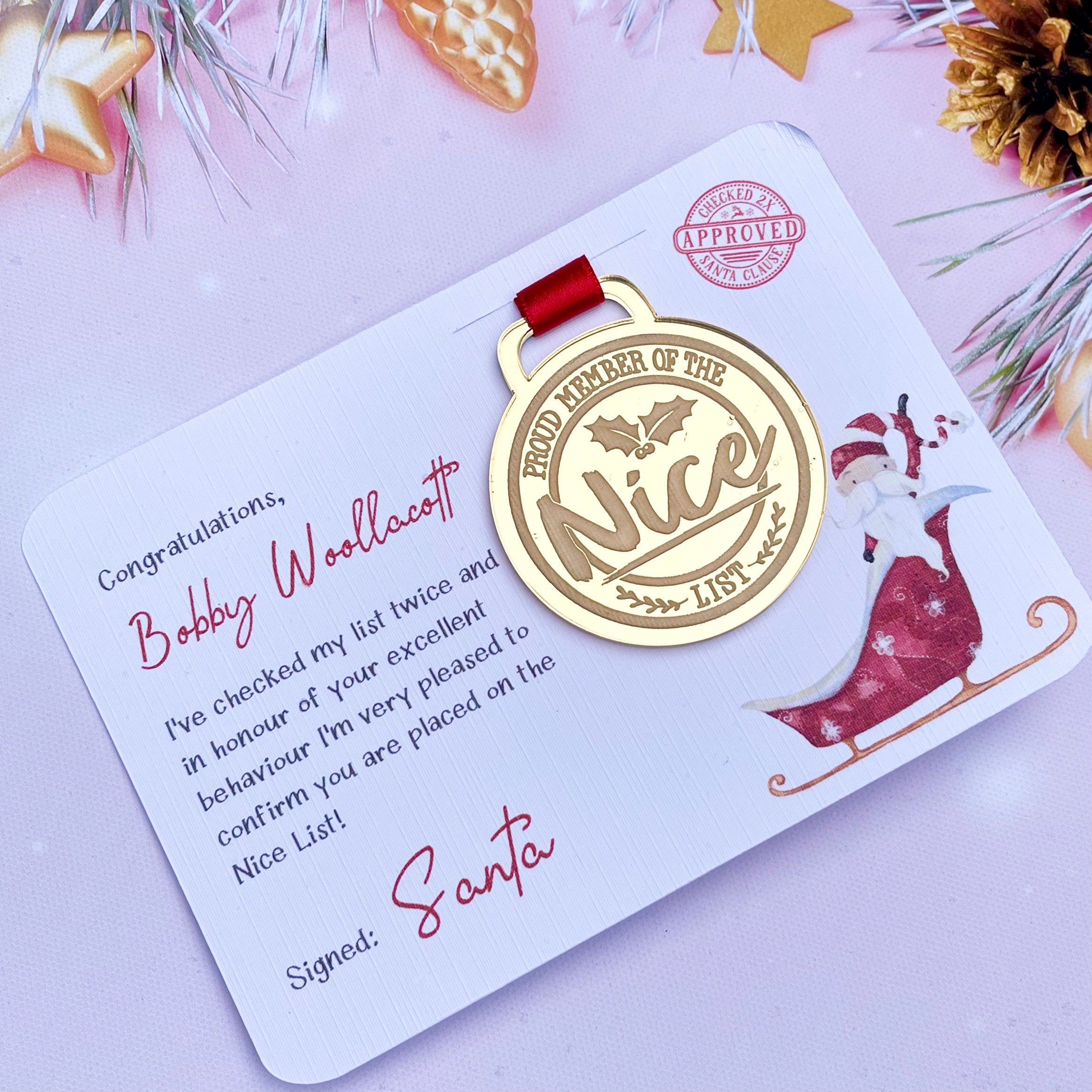 🎄Christmas Promotion🎄Santa gift with nice medal for your lovely baby