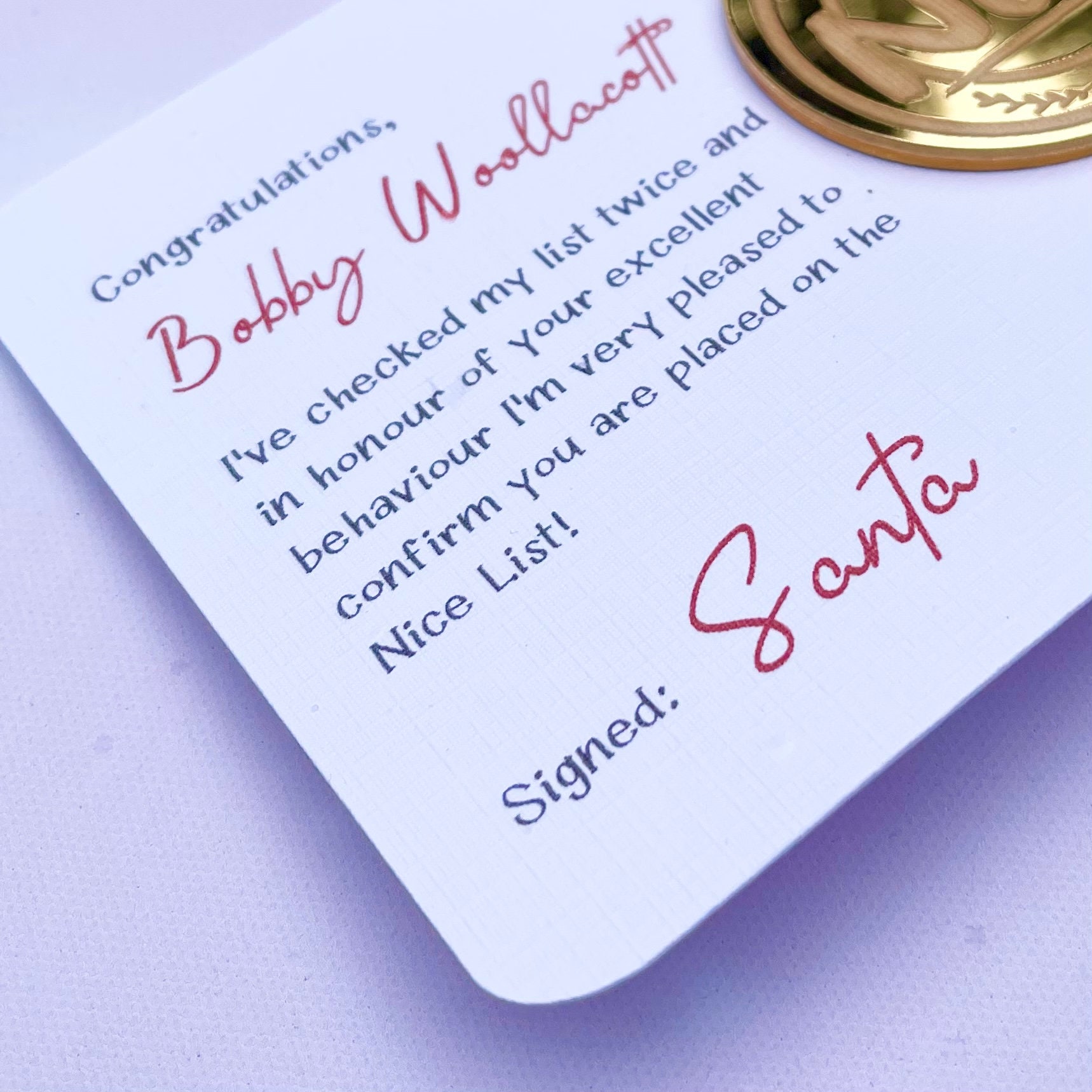 🎄Christmas Promotion🎄Santa gift with nice medal for your lovely baby