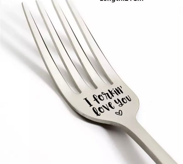 I Forking Love You Engraved Fork 