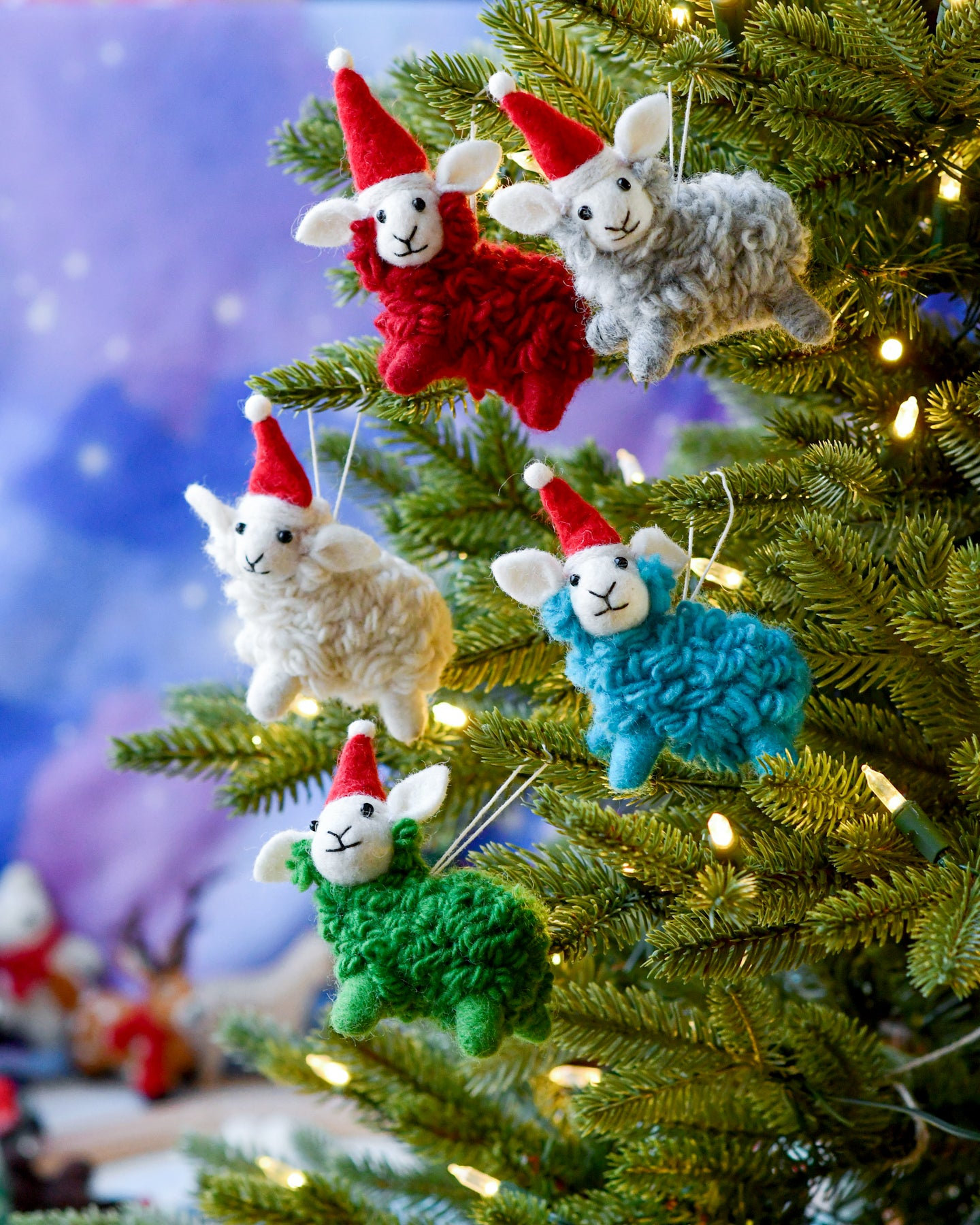 🐏🐏Felt Sheep Christmas Ornaments