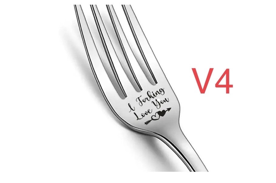 I Forking Love You Engraved Fork 