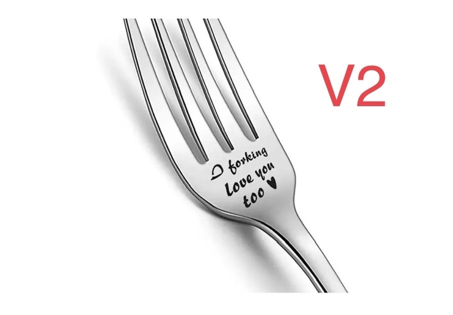 I Forking Love You Engraved Fork 