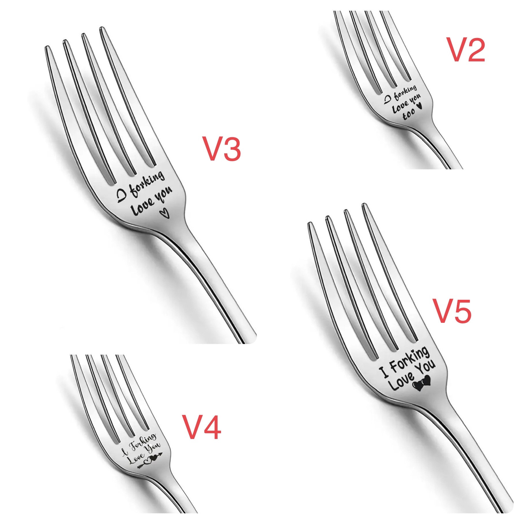 I Forking Love You Engraved Fork 