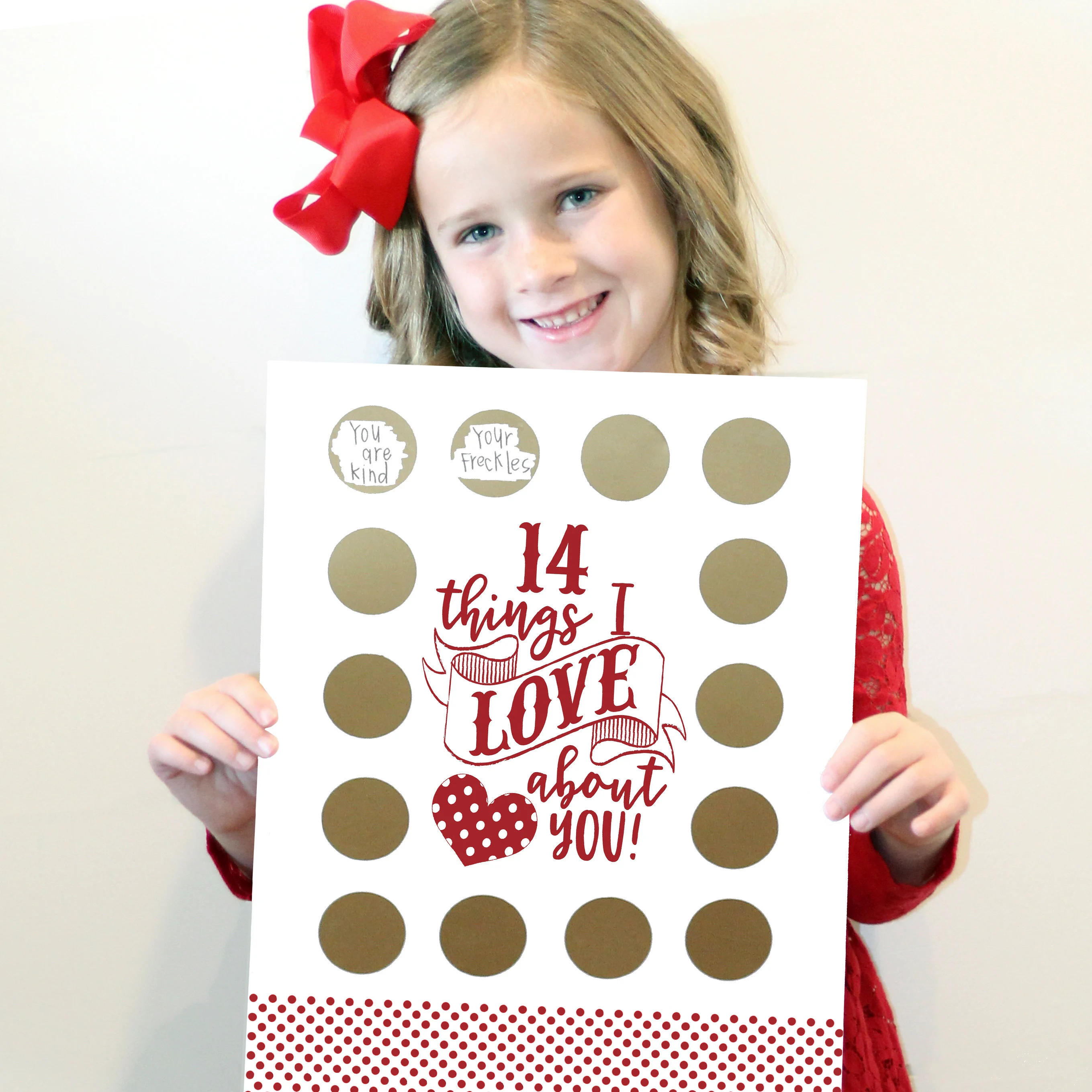 Valentine's Scratch Off Advent - 14 things