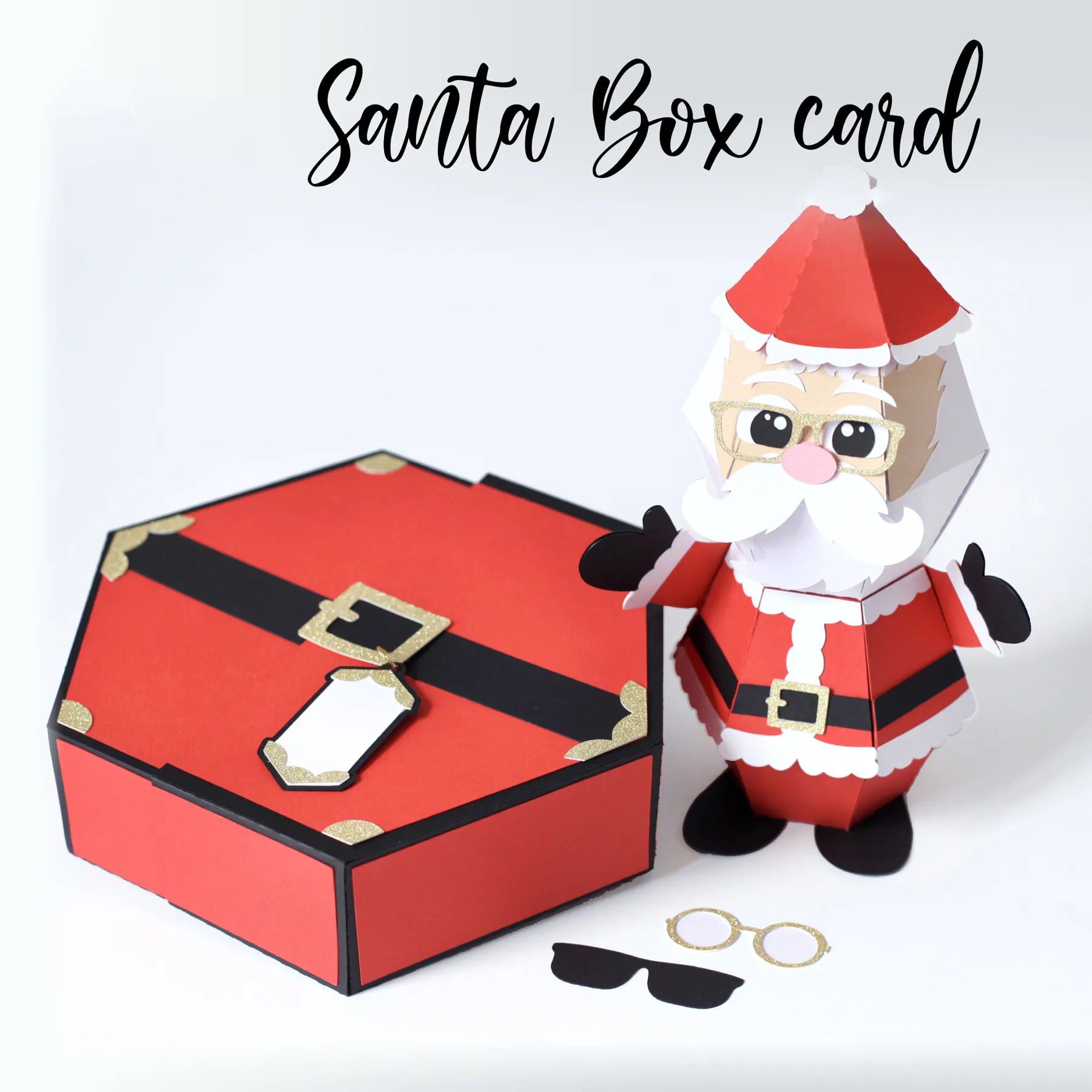 🎅Pop-up Santa Box Card