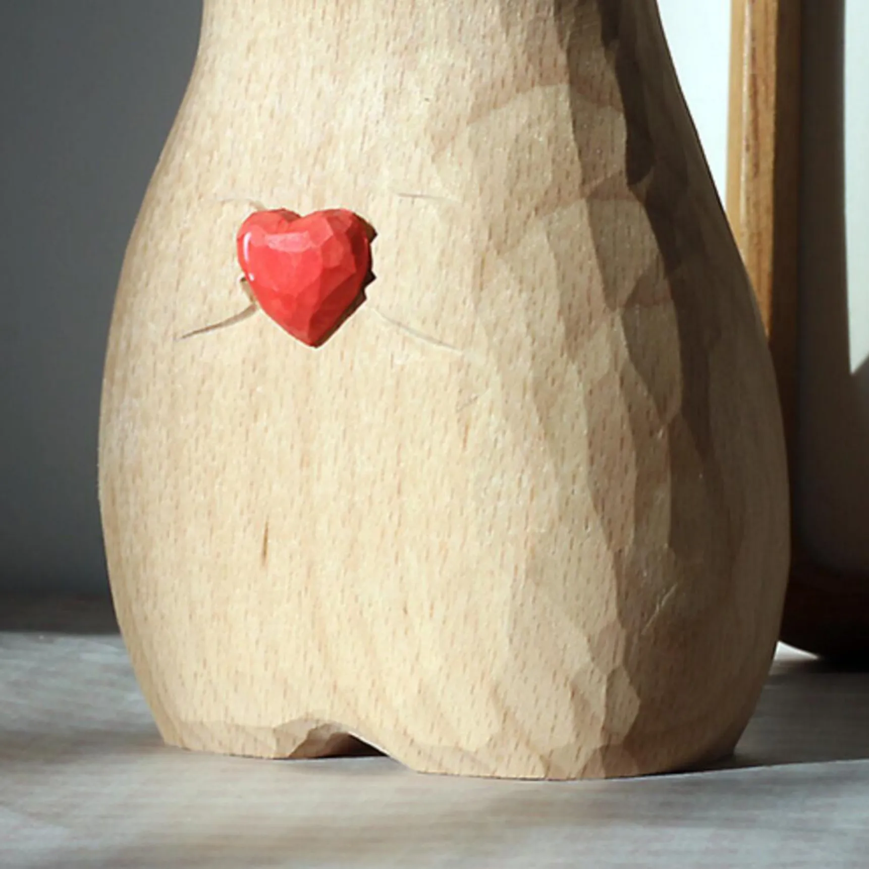 Handmade Wooden Cat Vase😻