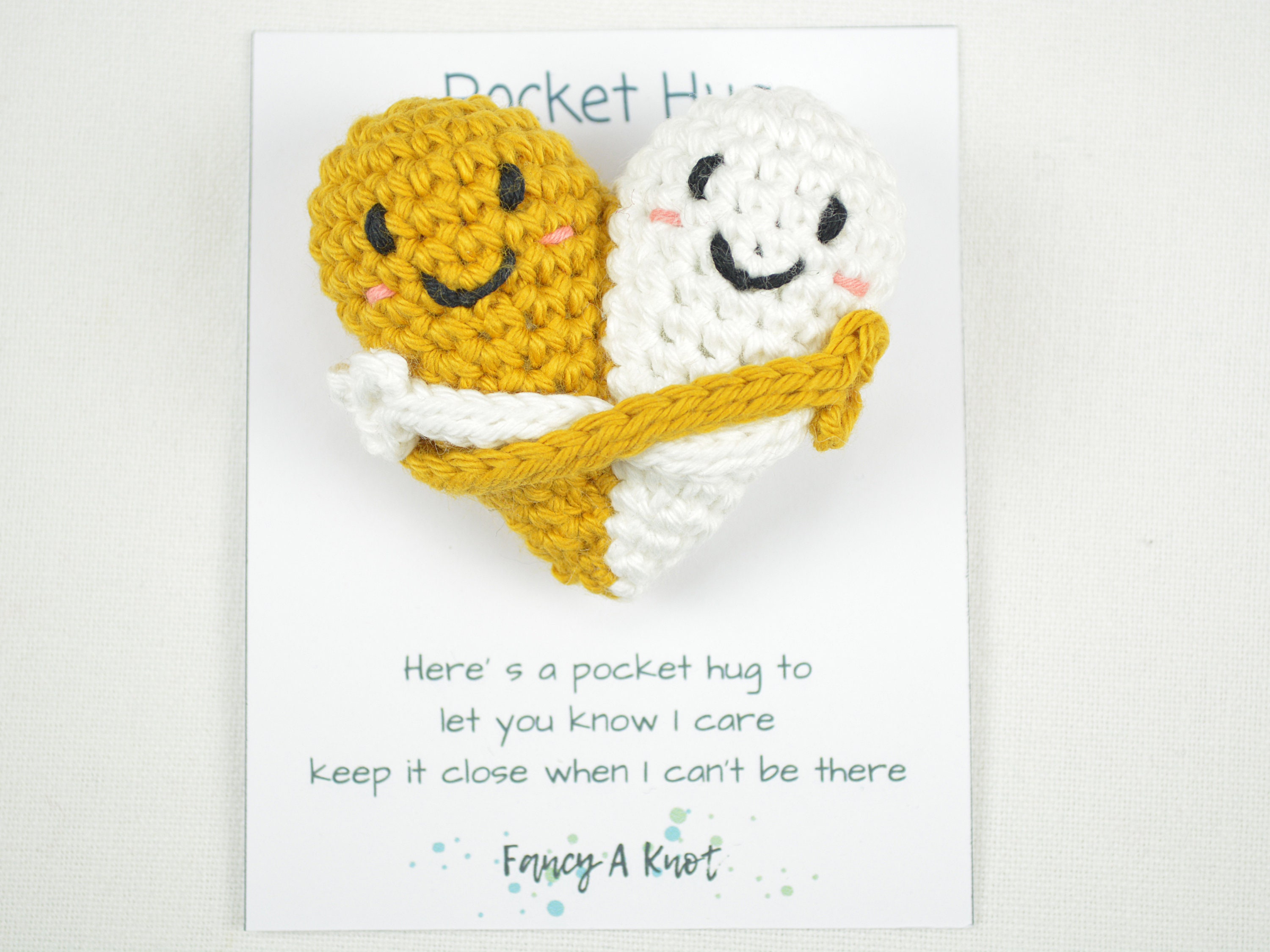 💝Crochet Pocket hearts - Two Hugging Hearts Fusing Into One