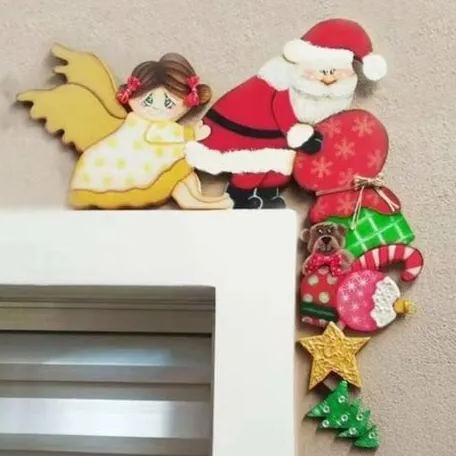 Funny Christmas Door Frame Decorations