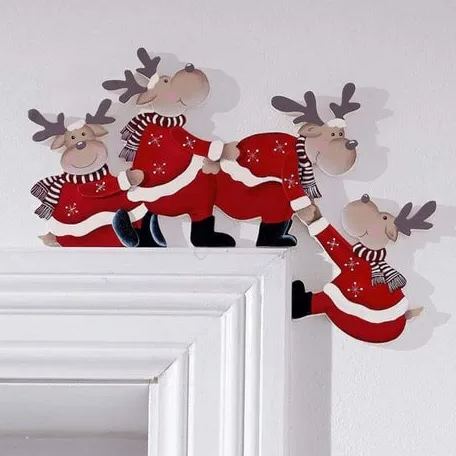 Funny Christmas Door Frame Decorations