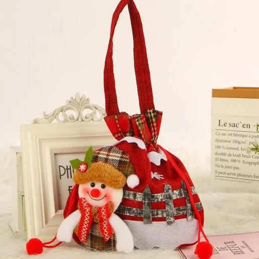 Christmas Gift Snowman Doll Bag