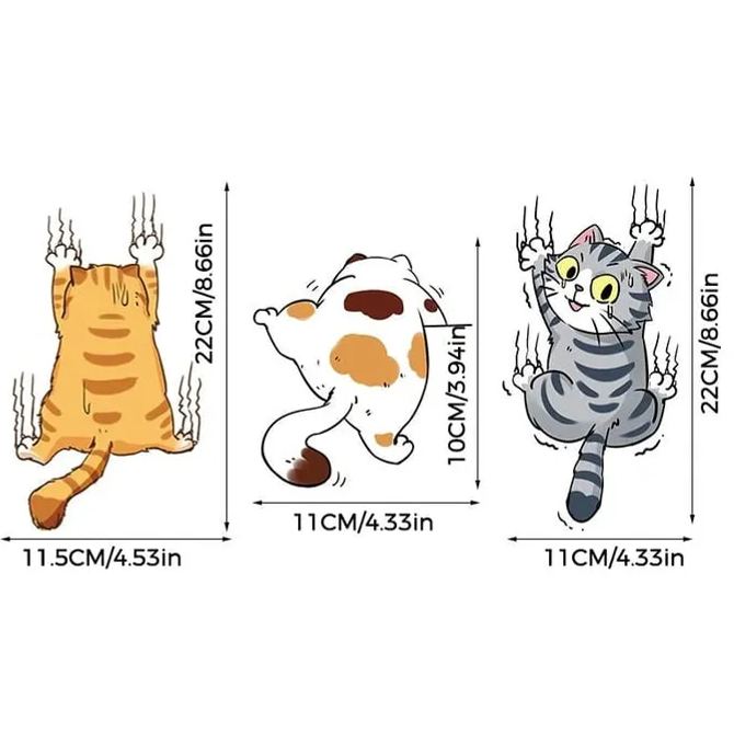 Cute Cat Cartoon Decal Car Stickers
