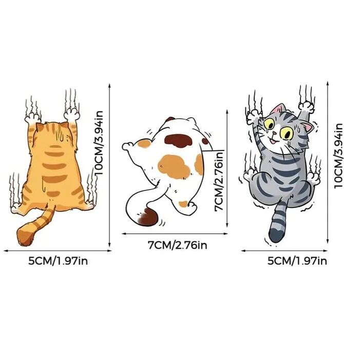 Cute Cat Cartoon Decal Car Stickers