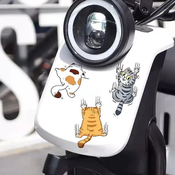 Cute Cat Cartoon Decal Car Stickers