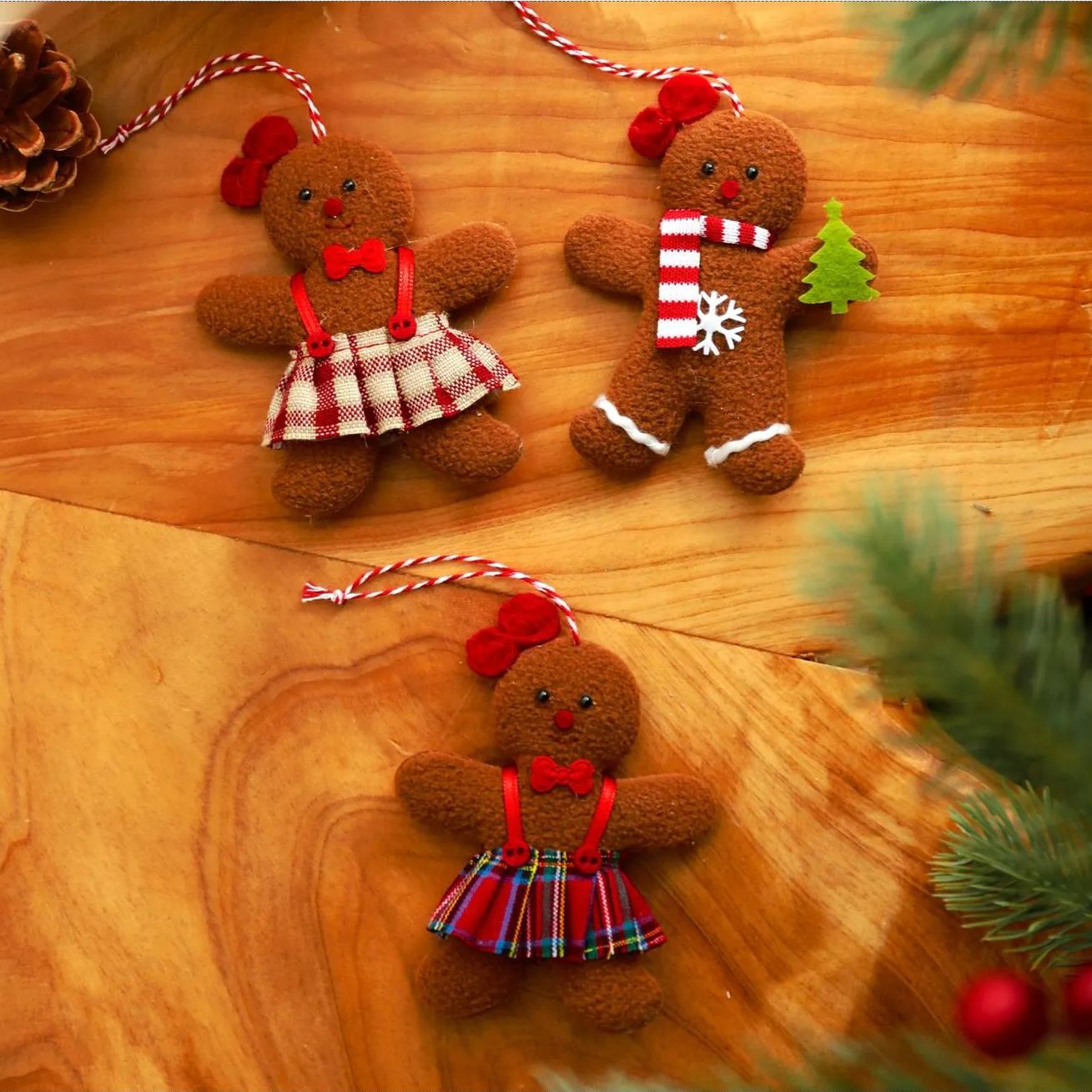 🎄Felt Gingerbread Man Ornaments