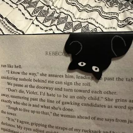 Black Cat Magnetic Bookmarks