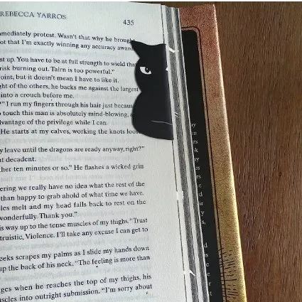 Black Cat Magnetic Bookmarks